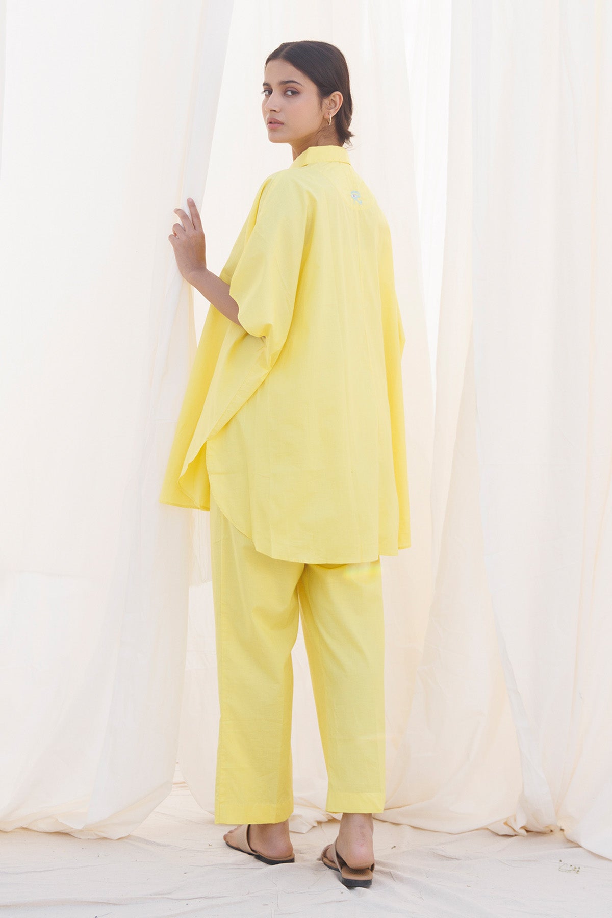 Yellow Cambric Cotton Shirt