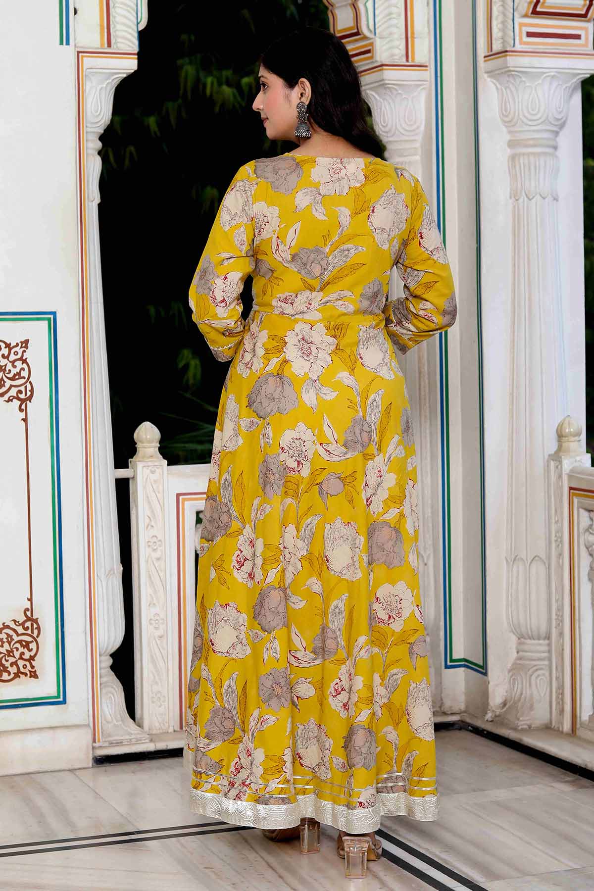 Yellow Cotton Kurta & Dupatta
