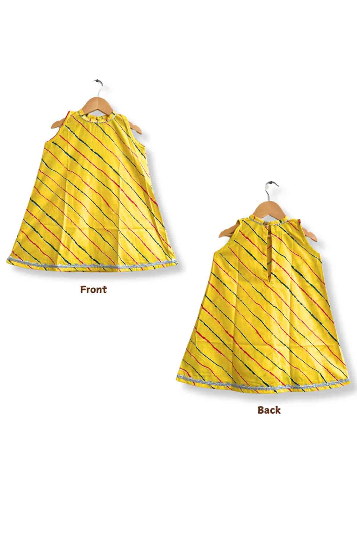 Yellow Cotton Printed Kurta Set