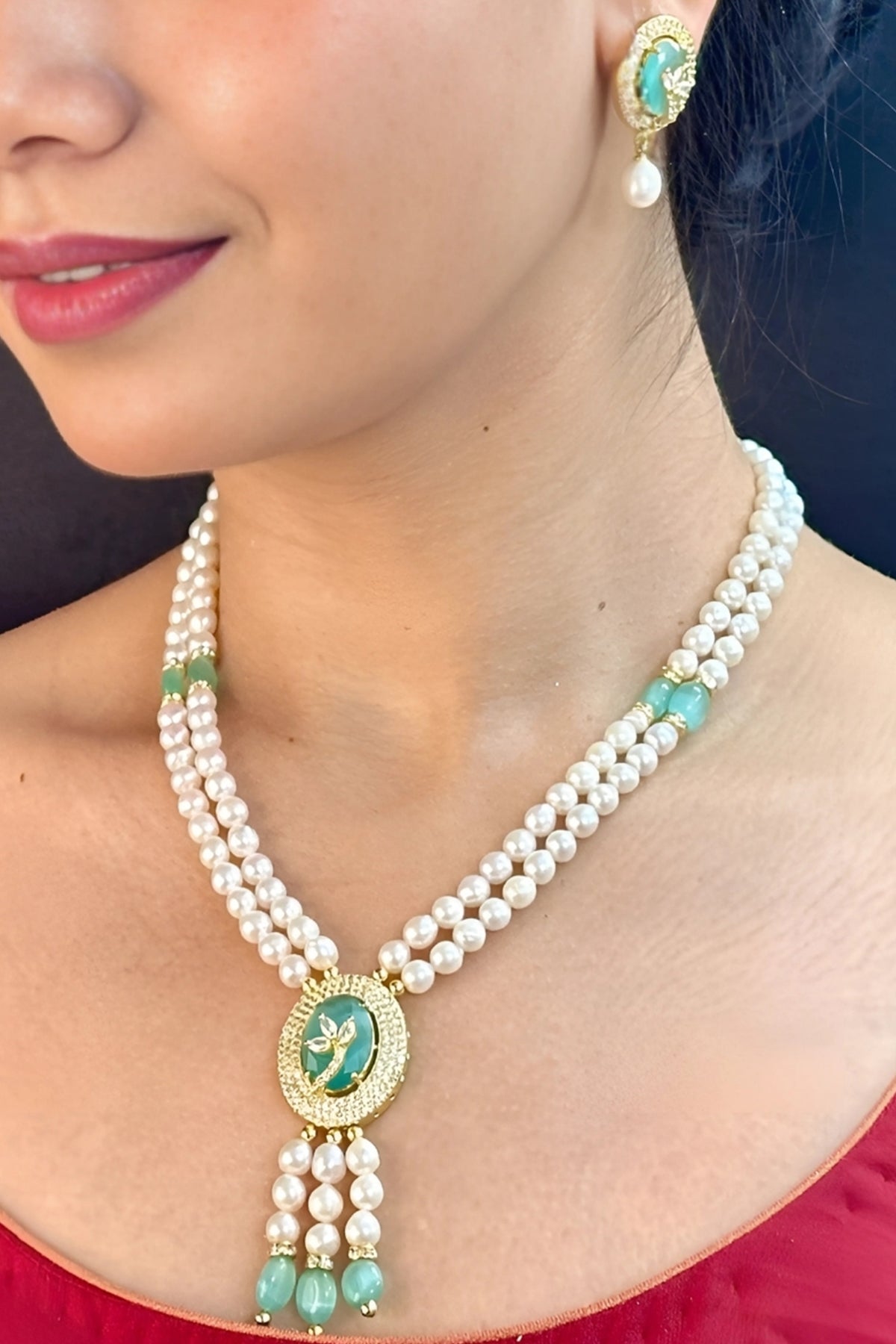 Buy Yellow Cubic Zirconia Jewellery for women by J Pearls online available at scrollnshops