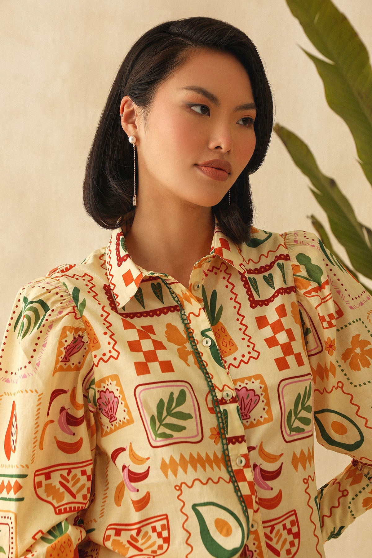 Yellow Digital Fun Printed Shirt