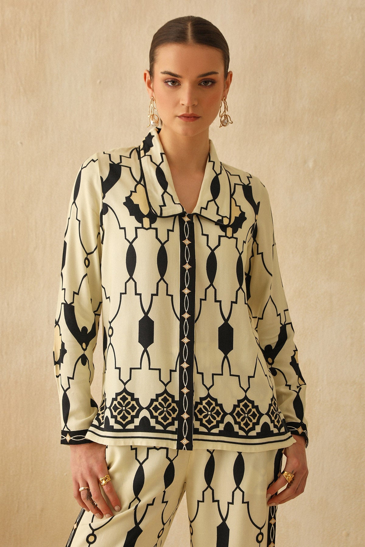 Buy Yellow Digital Printed Shirt by Sewtable Clothing for Women online at ScrollnShops