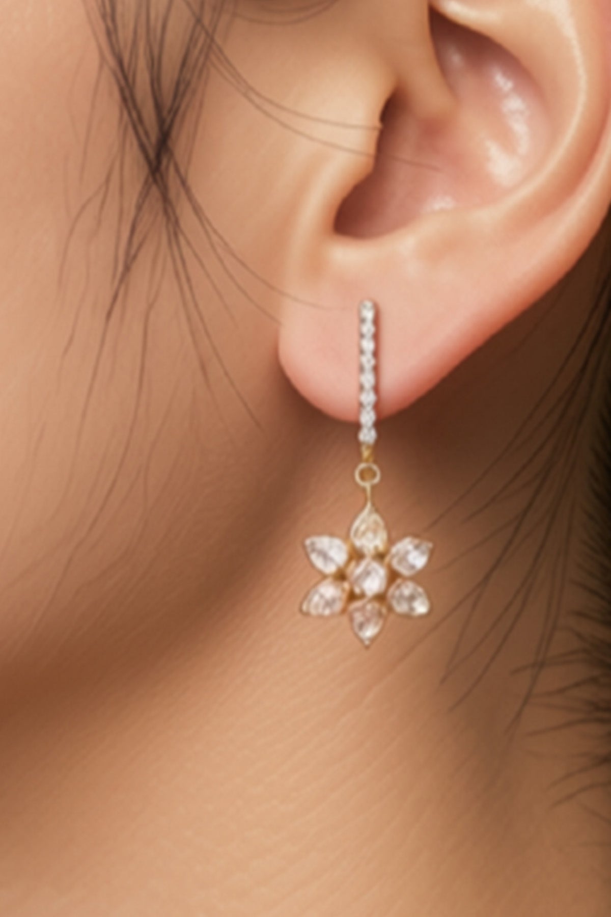 Buy Yellow Drop 925 Silver Earring for women by Sica online available at scrollnshops