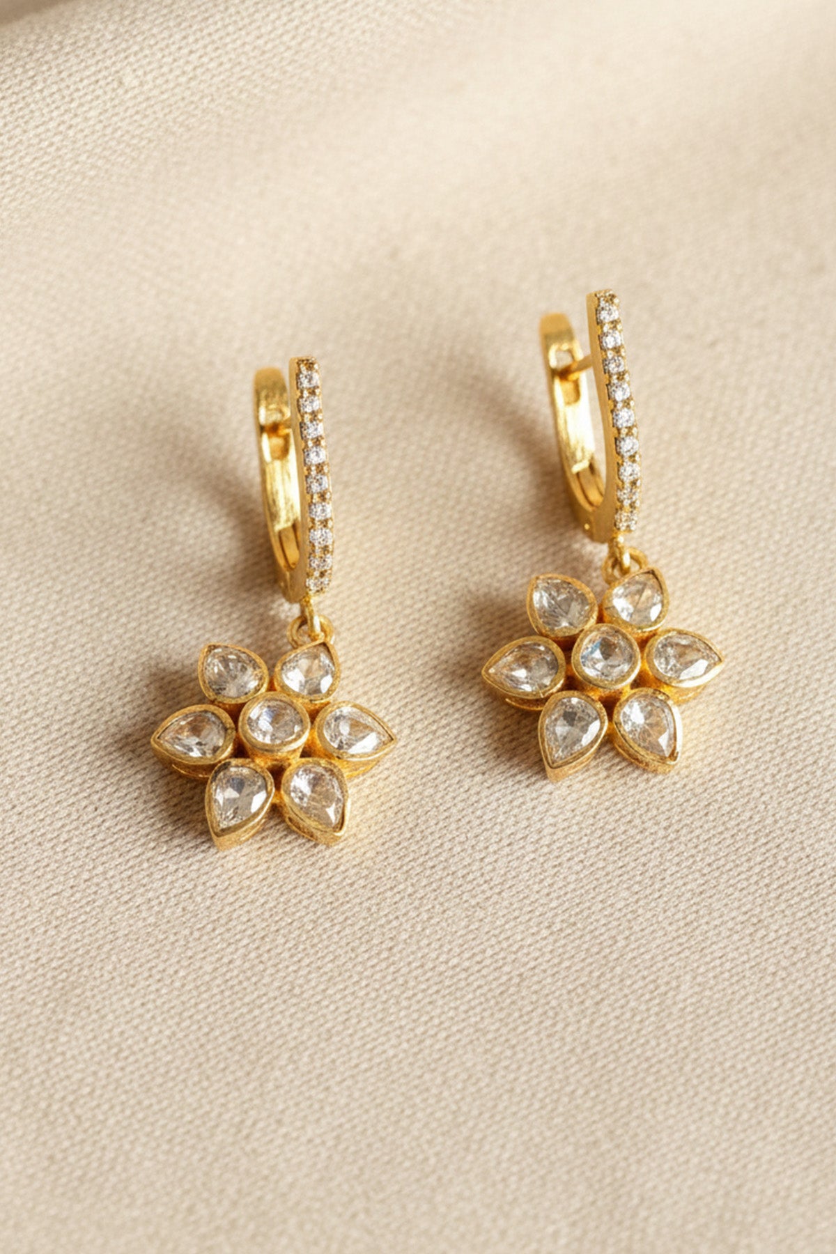 Yellow Drop 925 Silver Earring
