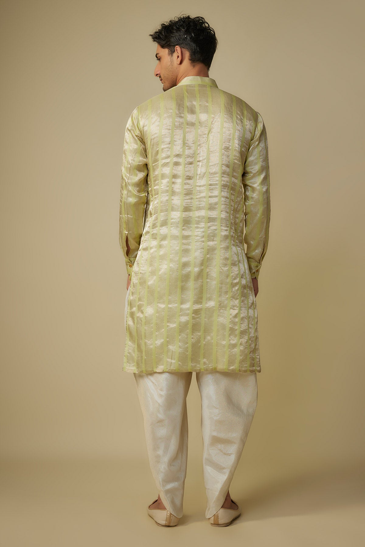 Yellow Embroidered Kurta & Dhoti