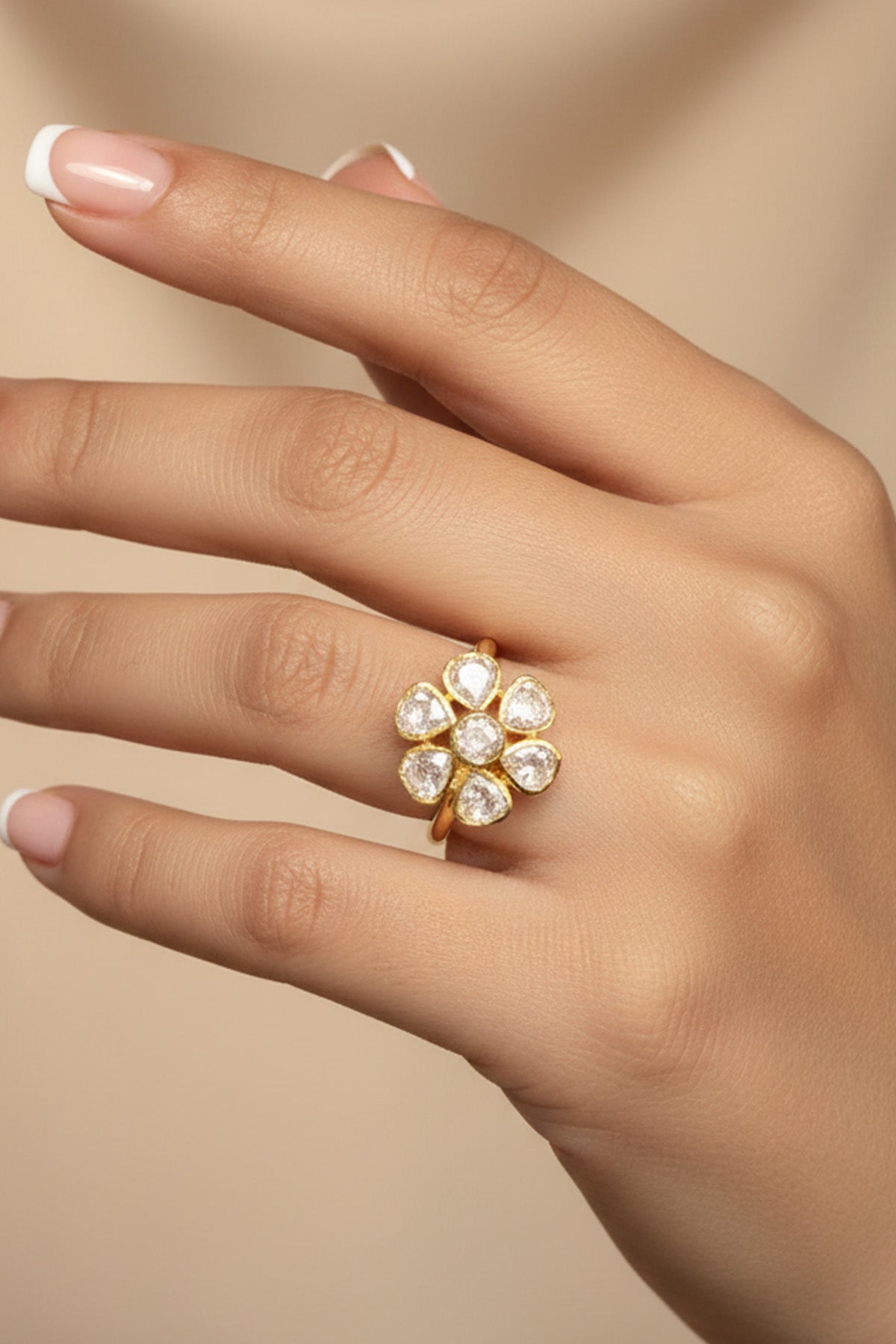 Buy Yellow Flower 925 Silver Ring Set for women by Sica online available at scrollnshops