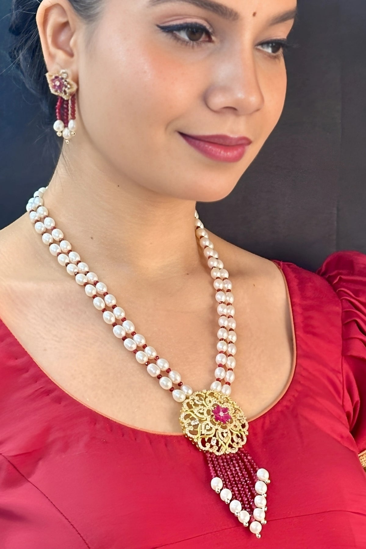 Buy Yellow Fresh Pearls Jewellery for women by J Pearls online available at scrollnshops