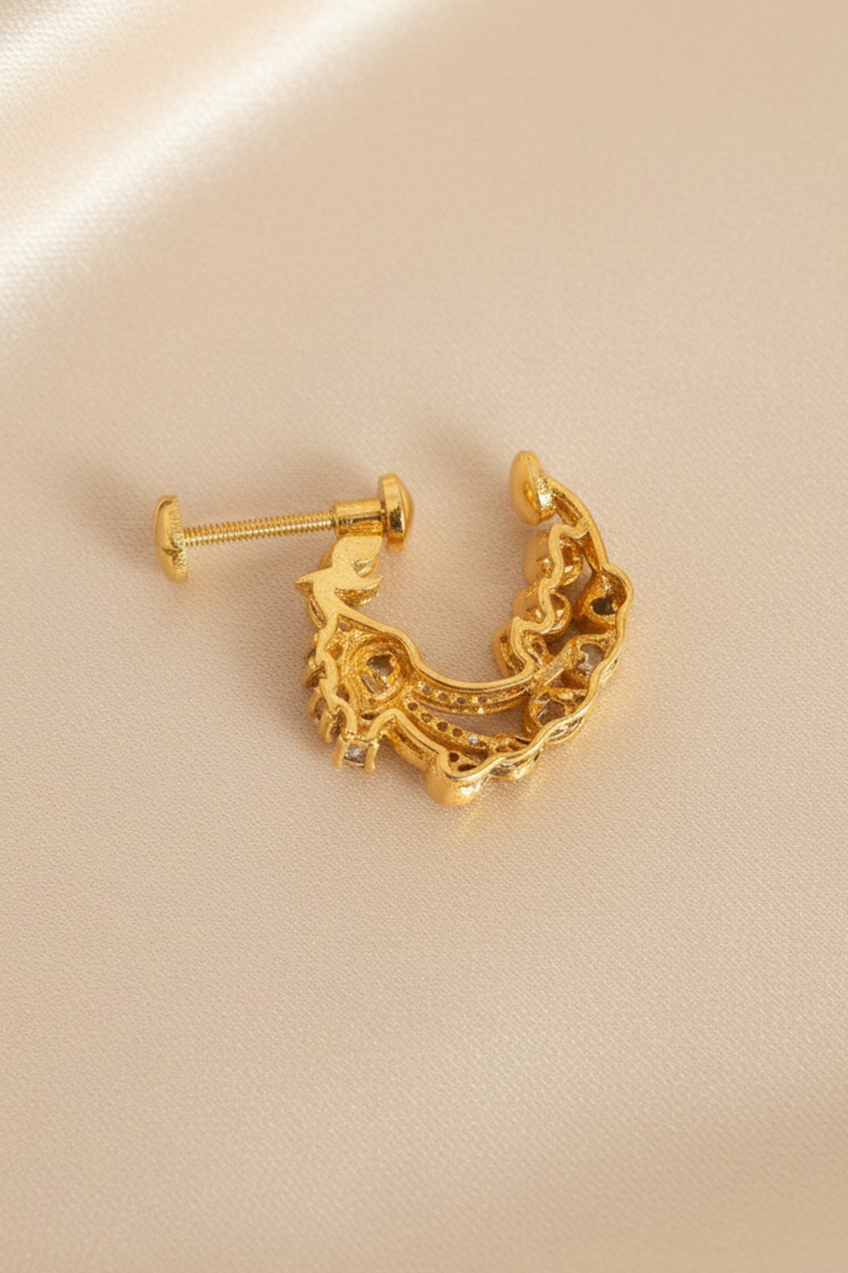 Yellow Gold Plated Nose Ring