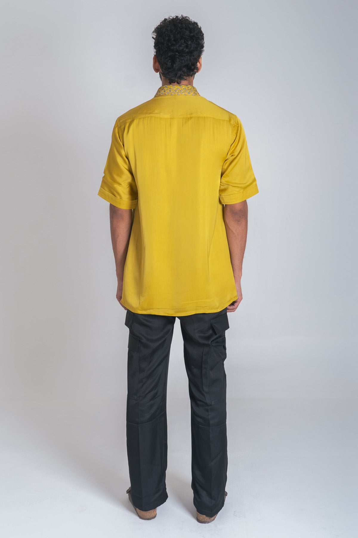 Yellow & Green Braided Shirt