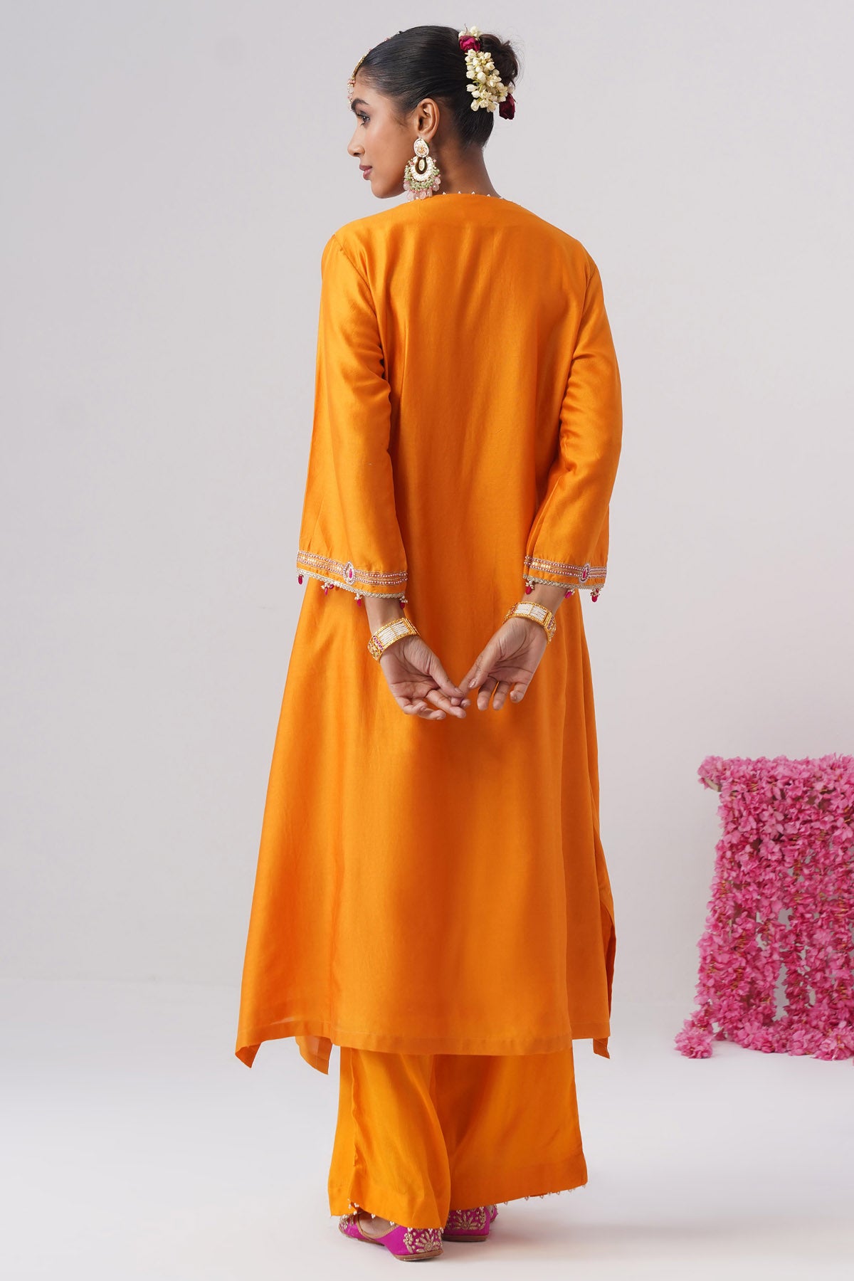 Yellow Jewel Hanging Kurta Set