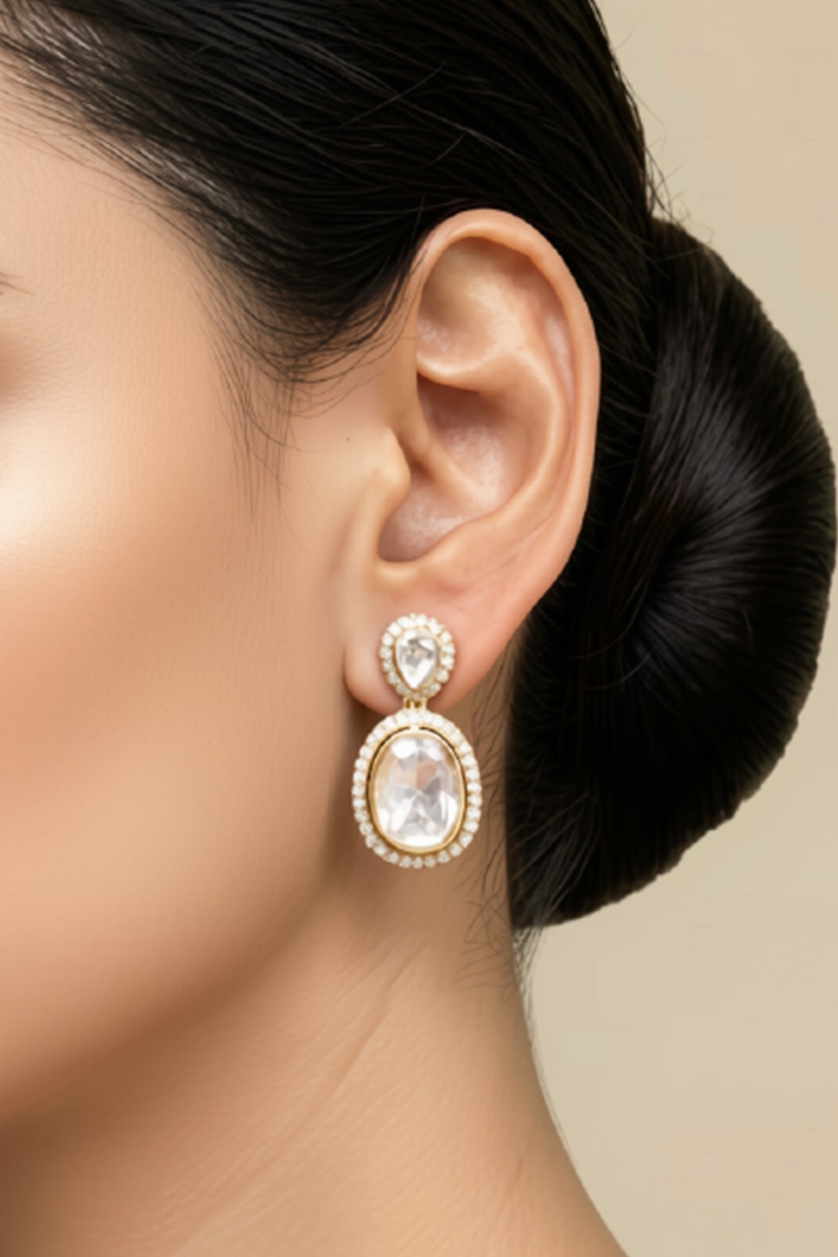 Buy Yellow Moissanite Drop Earring Set for women by Sica online available at scrollnshops