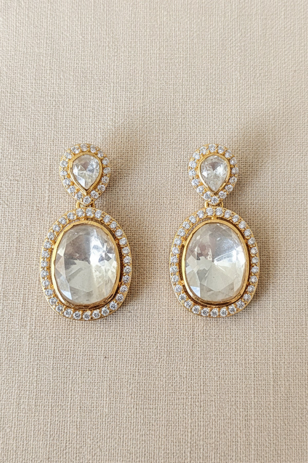 Yellow Moissanite Drop Earring