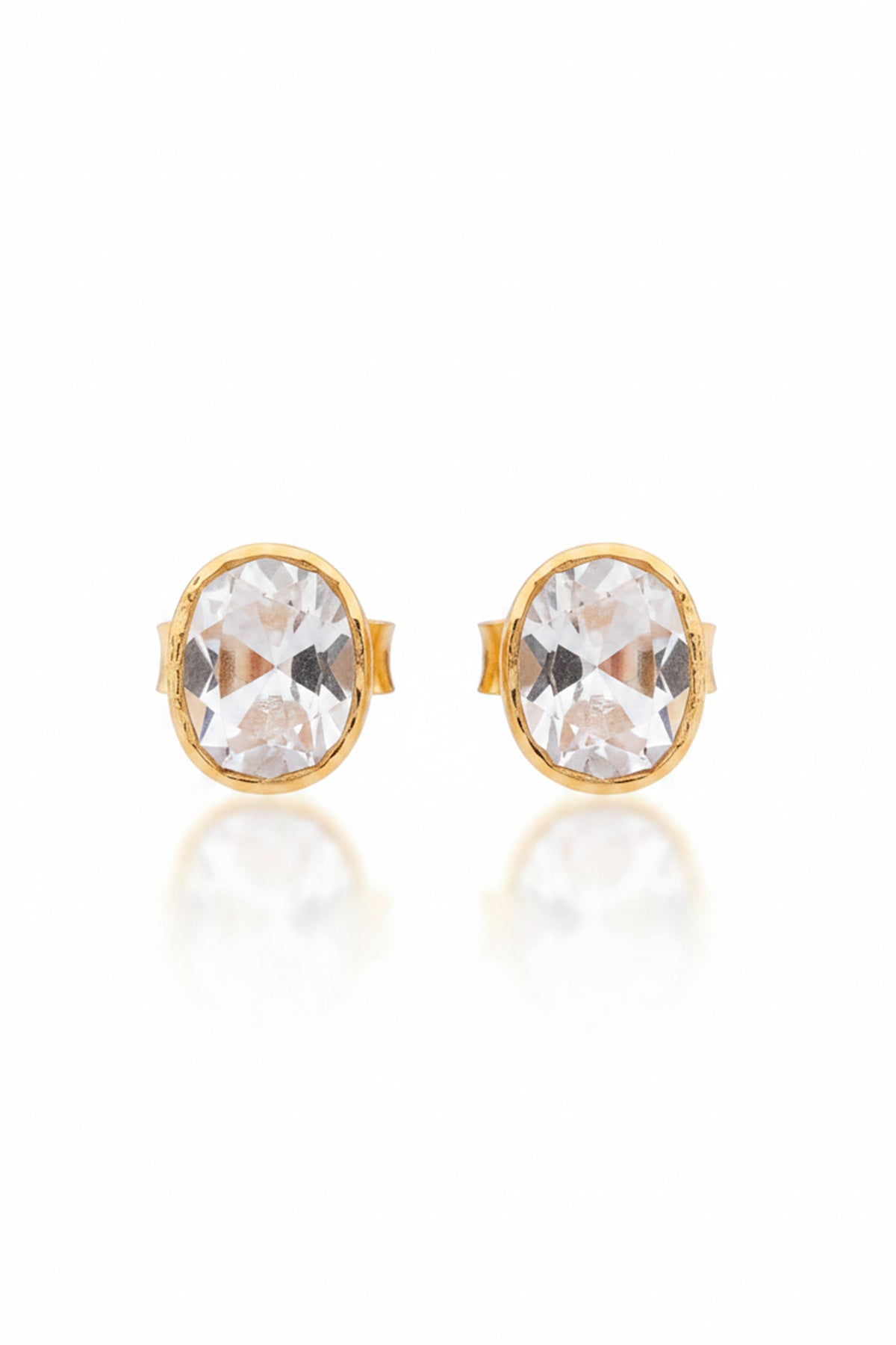 Yellow Moissanite Stud Earring