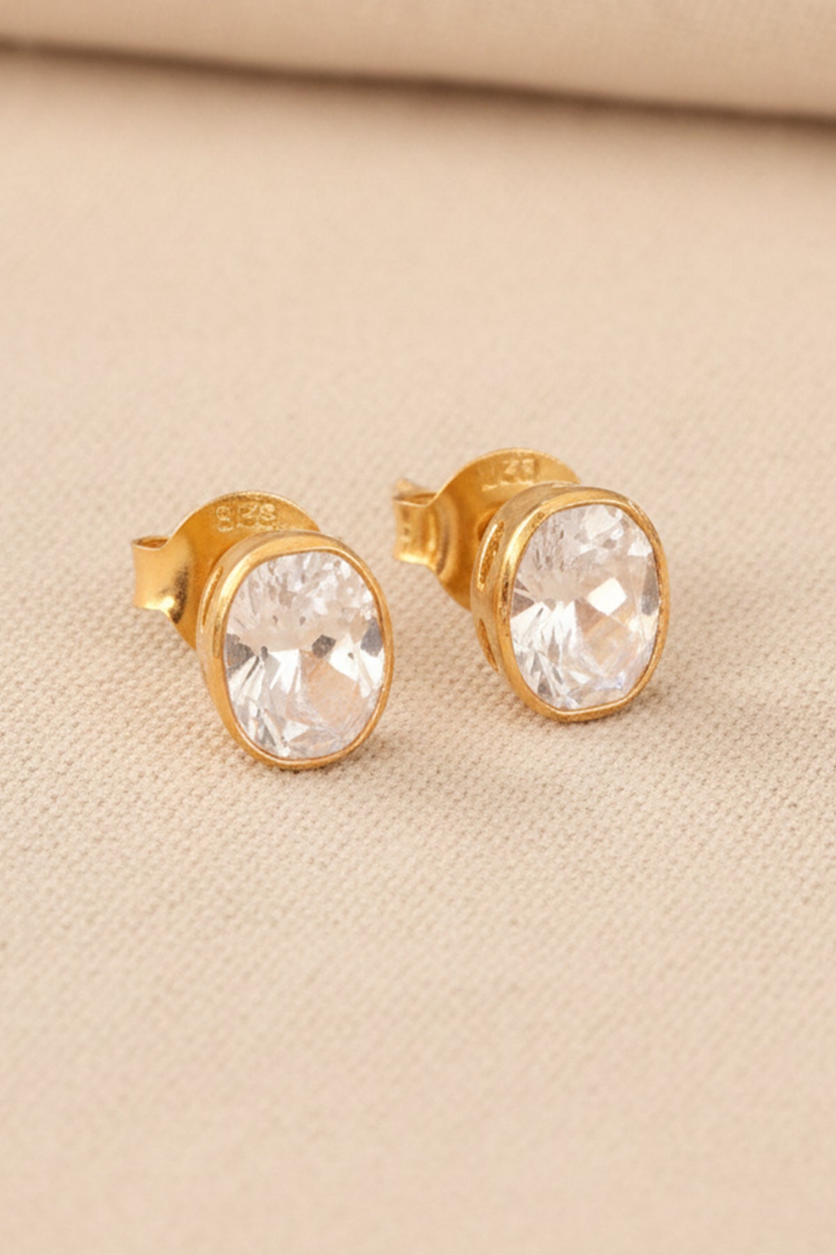 Yellow Moissanite Stud Earring