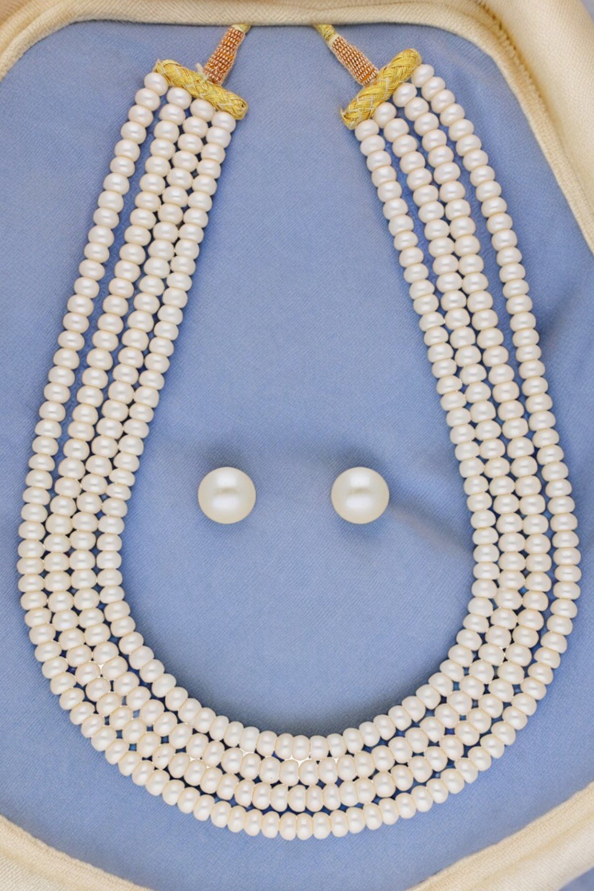 Buy Yellow Off White Jewellery Set for women by J Pearls online available at scrollnshops