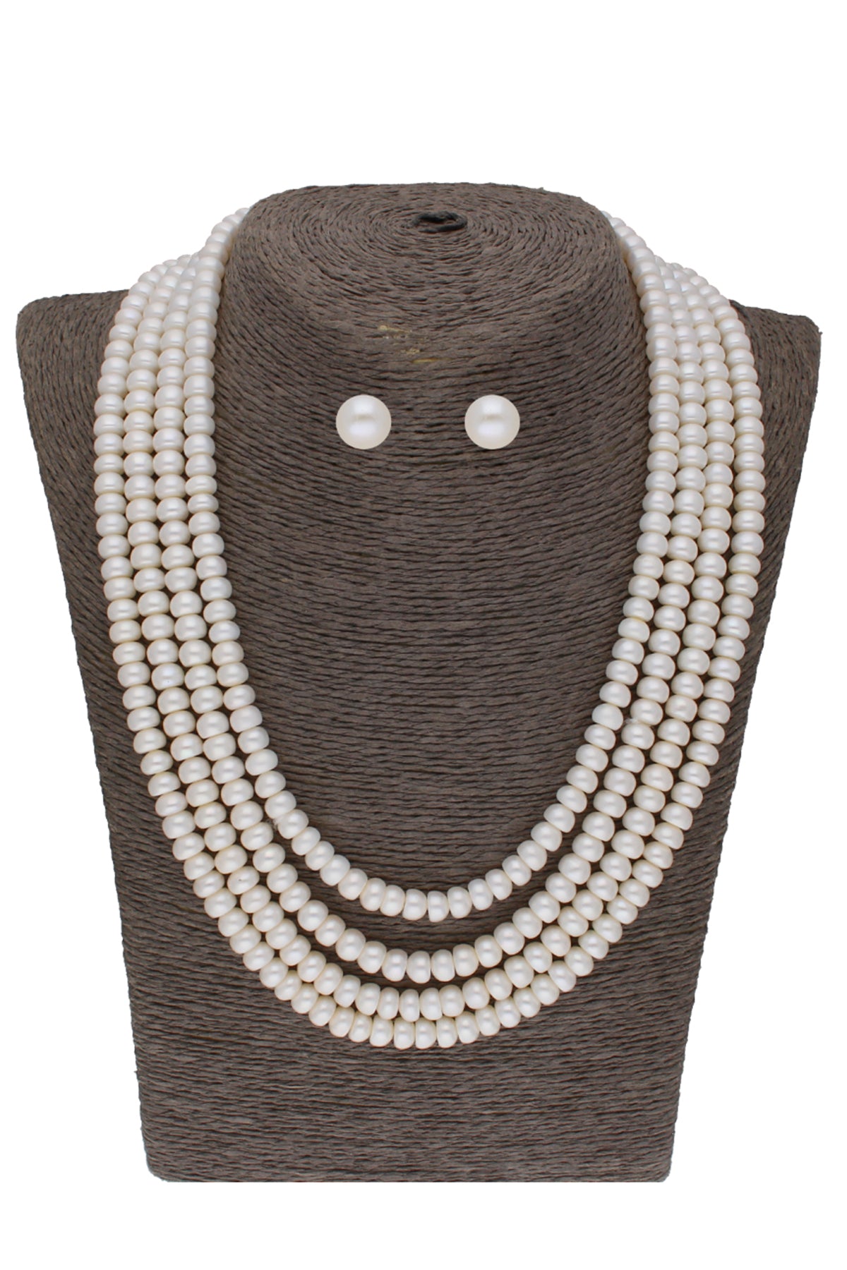 Yellow Off White Jewellery Set