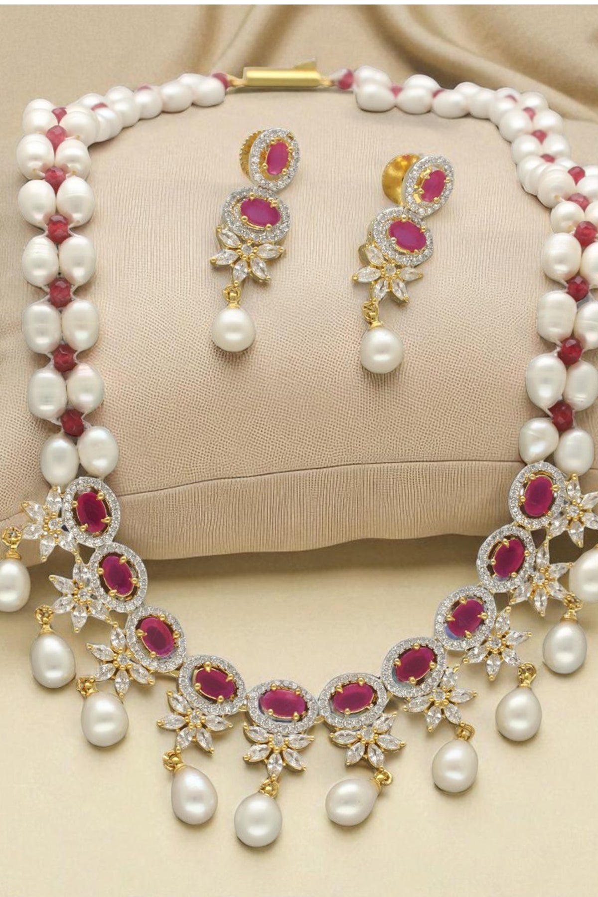 Yellow Oval Stone Jewellery Set