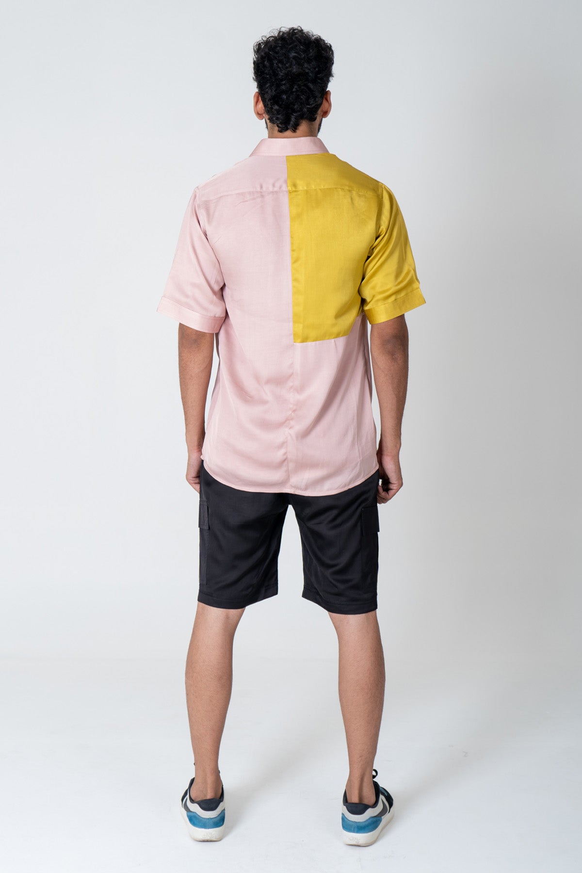 Yellow & Pink Colorblock Shirt