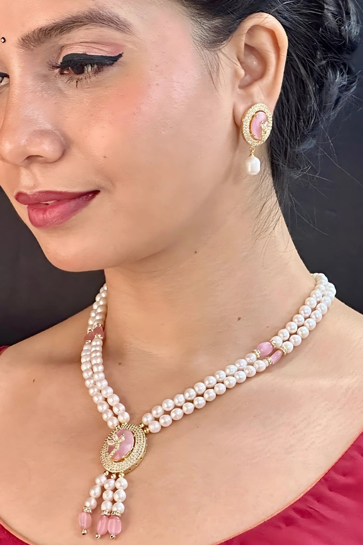 Buy Yellow Potato Shaped Jewellery for women by J Pearls online available at scrollnshops