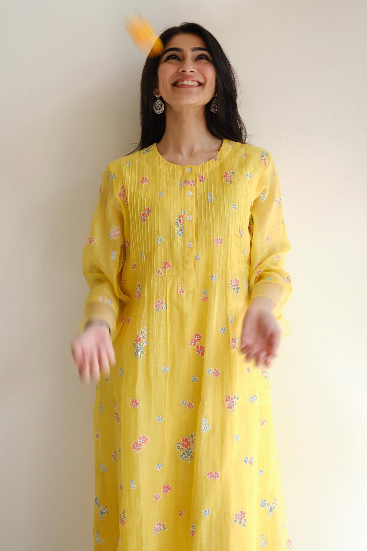 Yellow Resham Work Co-ord Set
