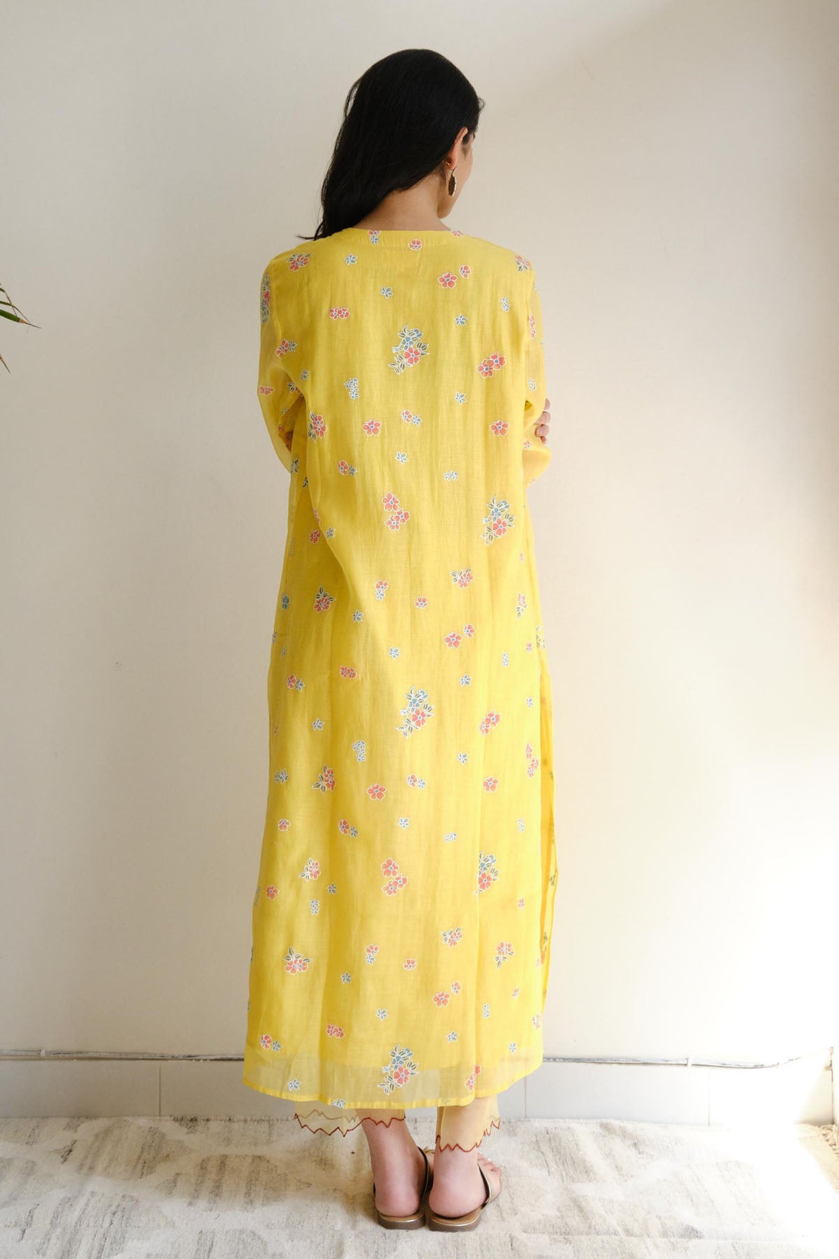 Yellow Resham Work Co-ord Set