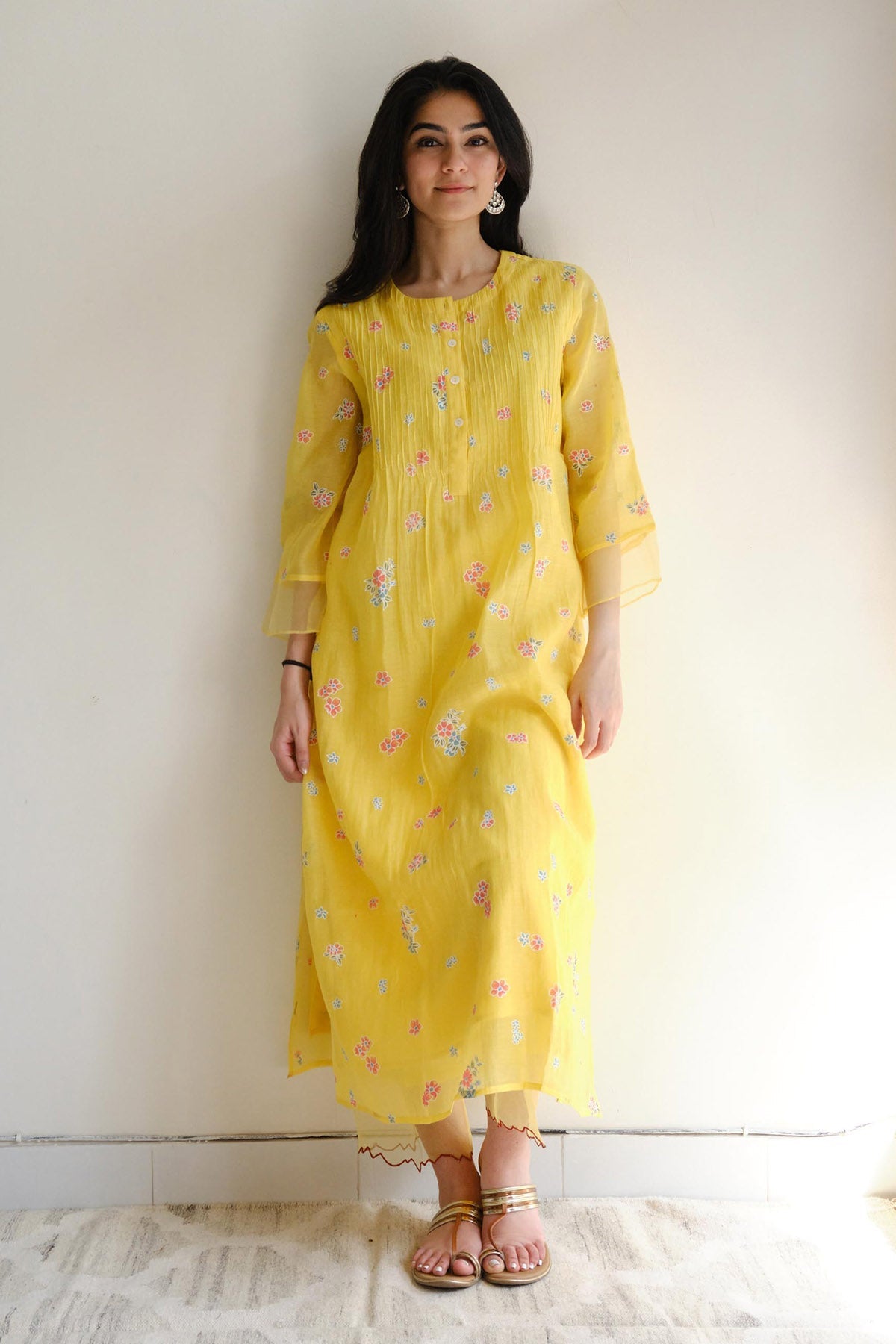 Buy Yellow Resham Work Co-ord Set by Juanita by Shubhda for women online at ScrollnShops