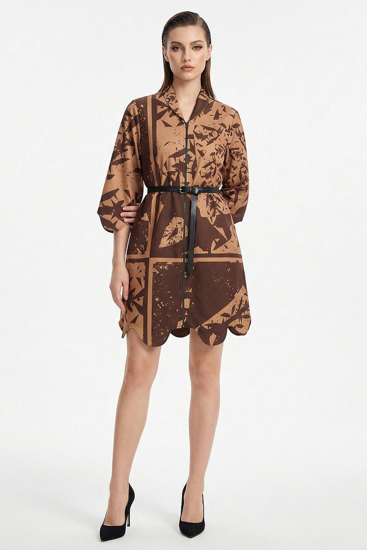 Buy Yellow Satin Fluid Mini Dress for women by Tezhhomayaa online available at scrollnshops