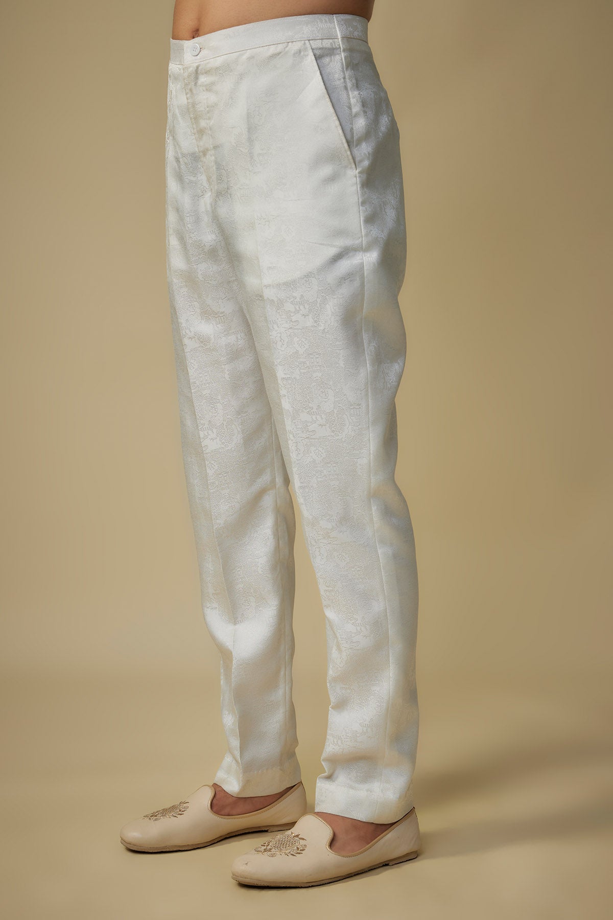 Yellow Short Sherwani & Pants