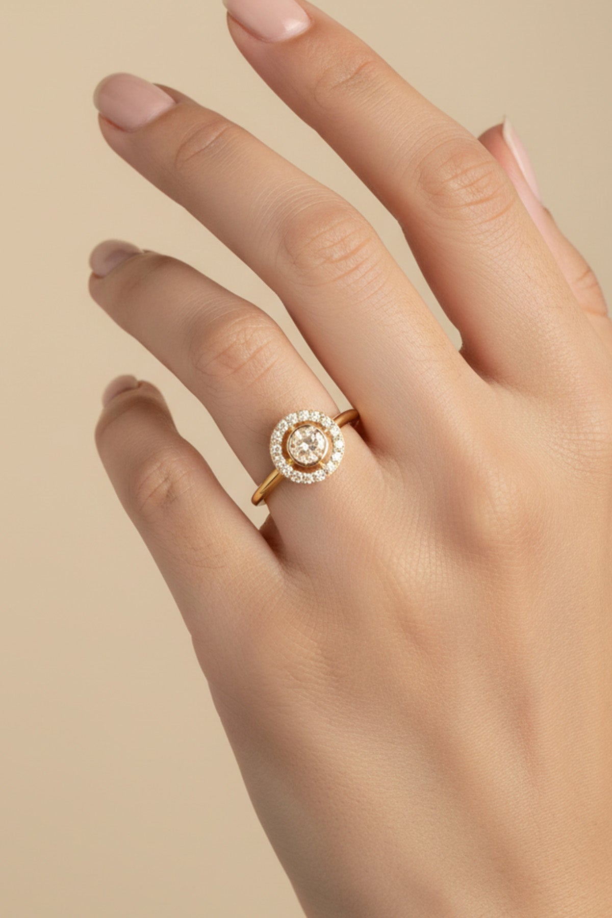 Buy Yellow Silver Moissanite Ring for women by Sica online available at scrollnshops
