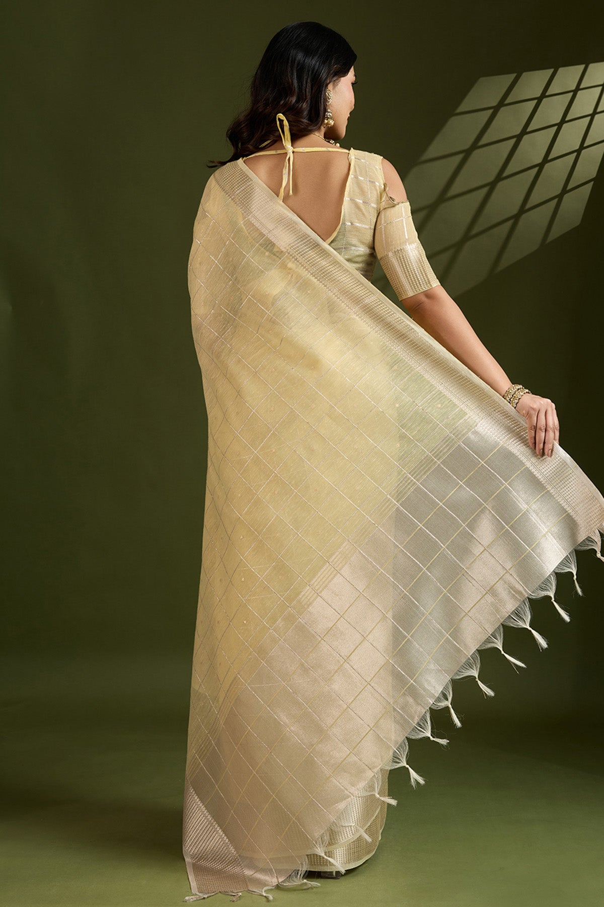 Yellow Soft Silk Saree & Blouse