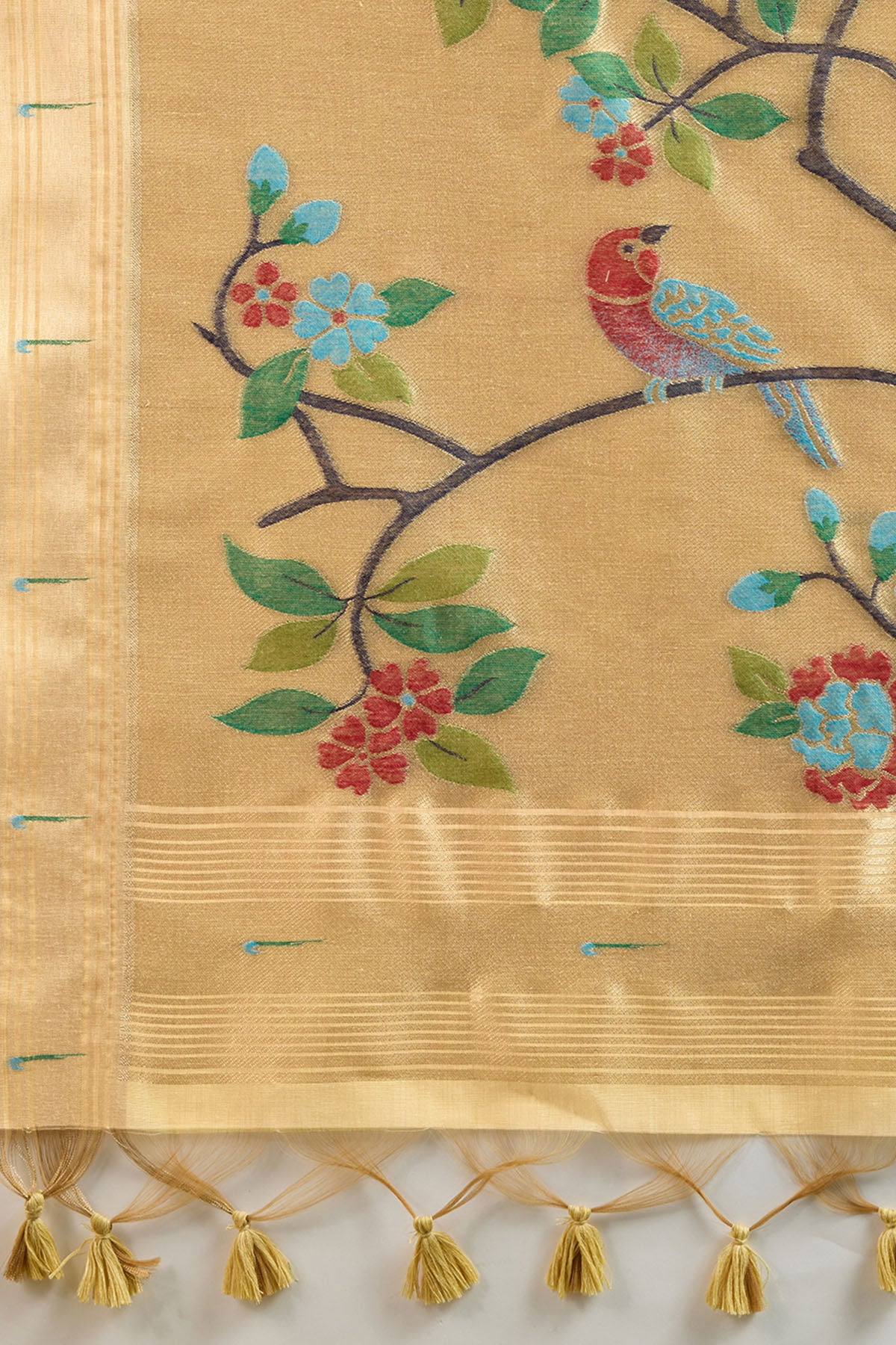 Yellow Thread Paithani Saree