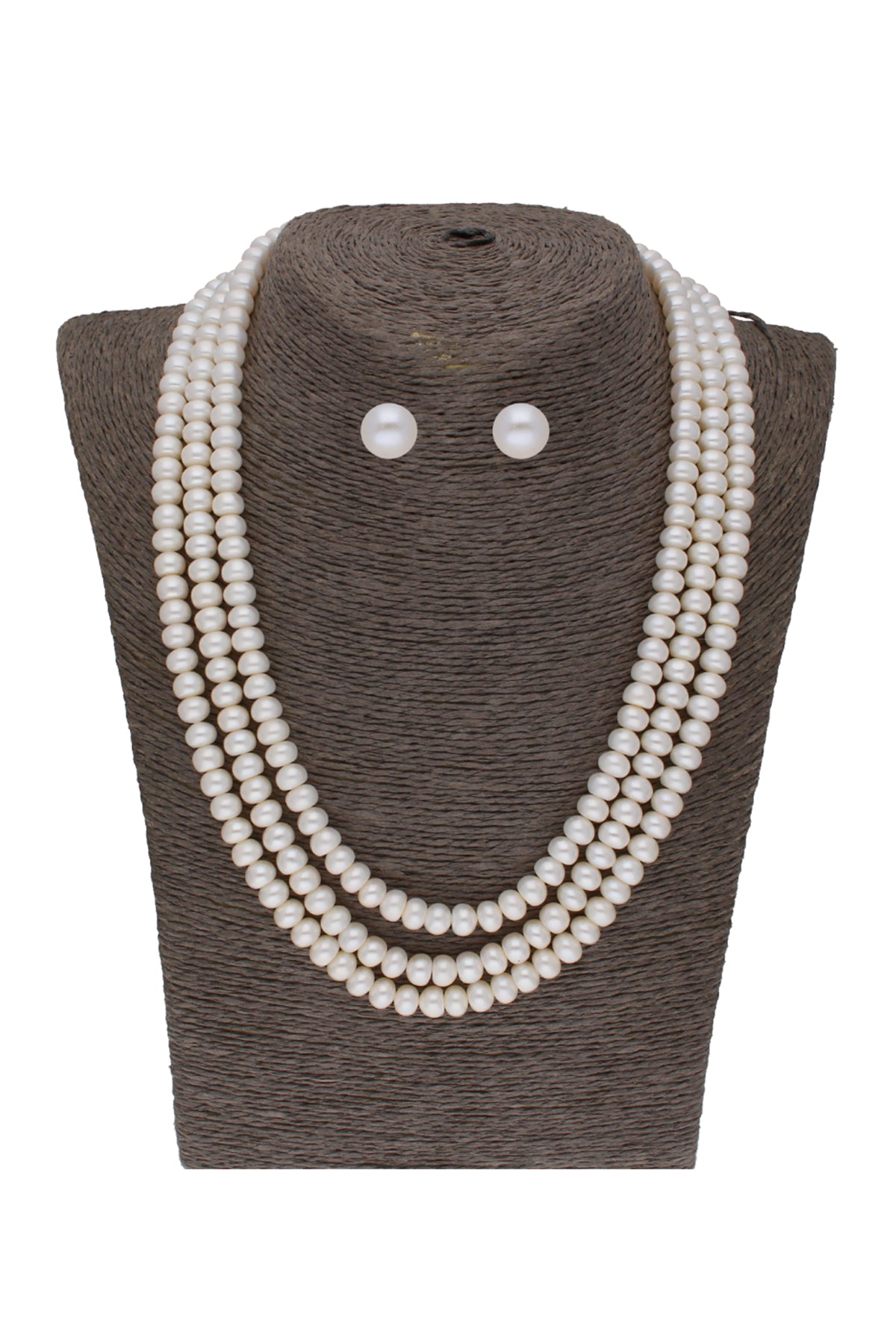 Yellow Three Line Jewellery Set