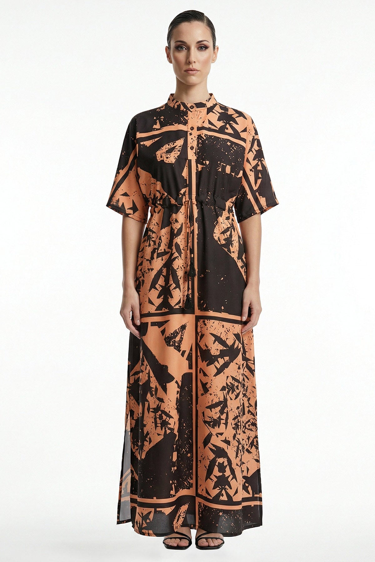 Buy Yellow Viscose Blend Maxi Dress for women by Tezhhomayaa online available at scrollnshops