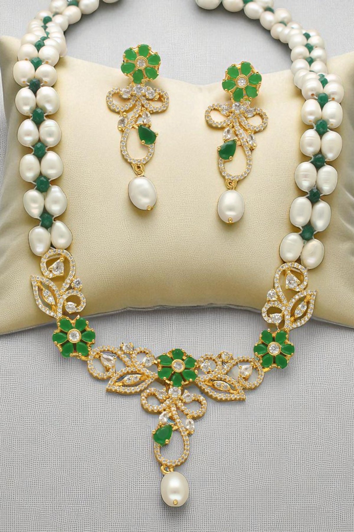 Yellow & White Stone Jewellery
