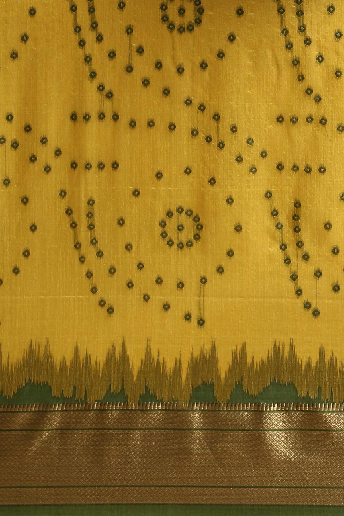 Yellow Zari Woven Design Saree