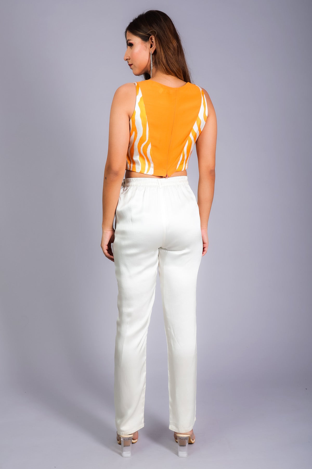 Yellow Zebra Printed Top