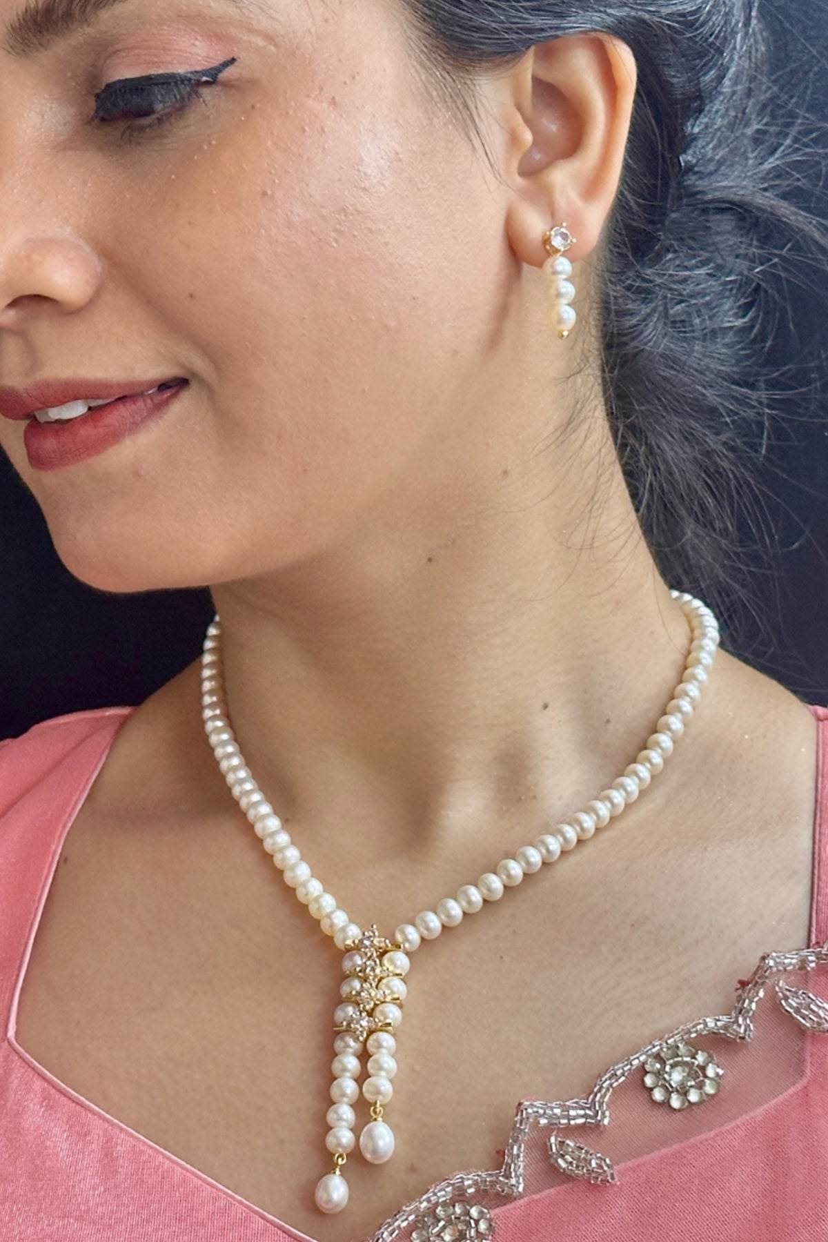 Buy Yellow Zirconia Jewellery Set for women by J Pearls online available at scrollnshops
