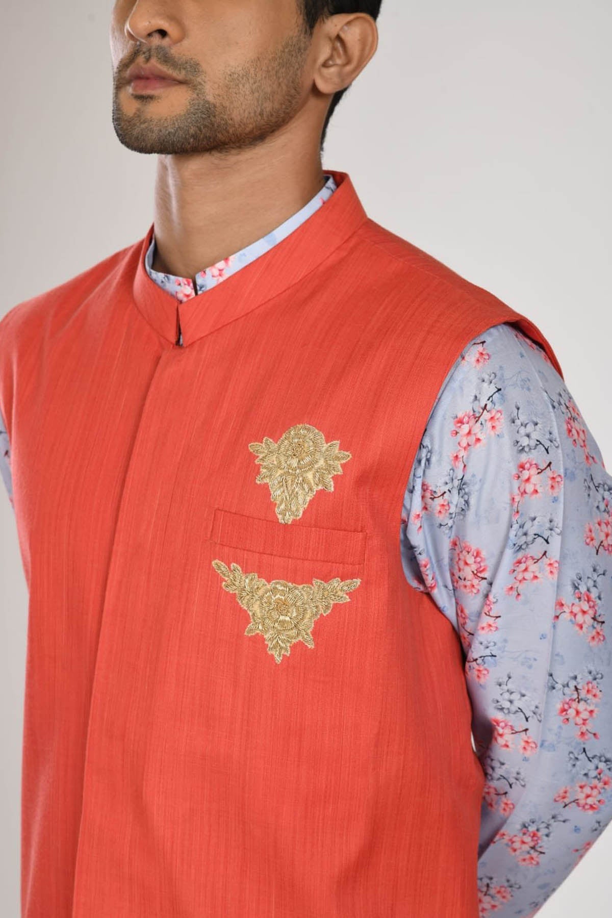 Zardozi Embroidered Bundi Set