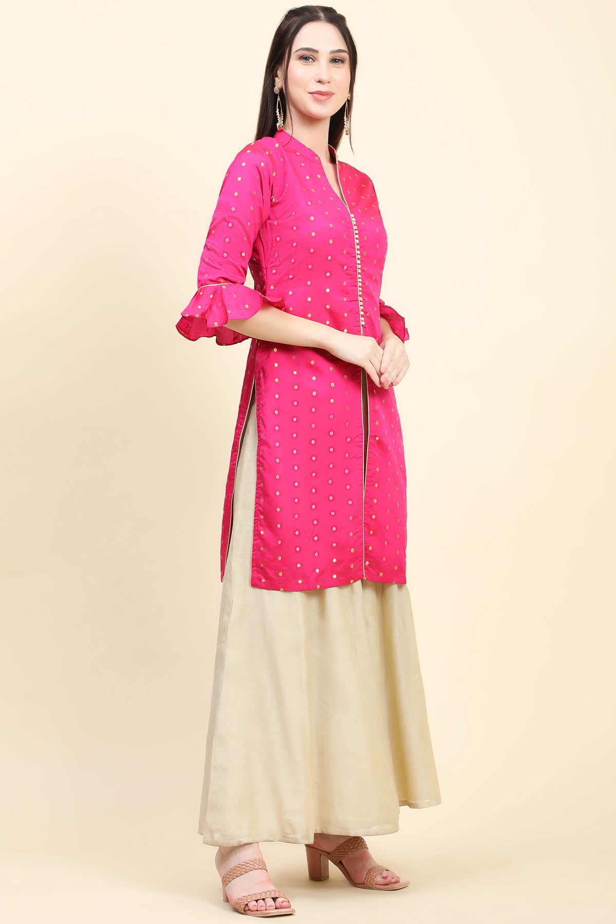 Zari Woven Taffeta Kurta
