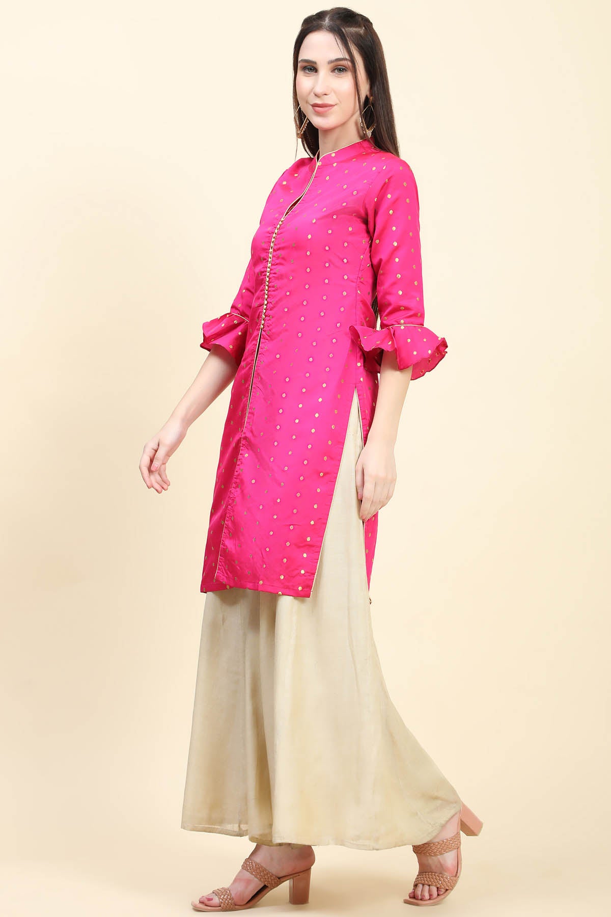 Zari Woven Taffeta Kurta
