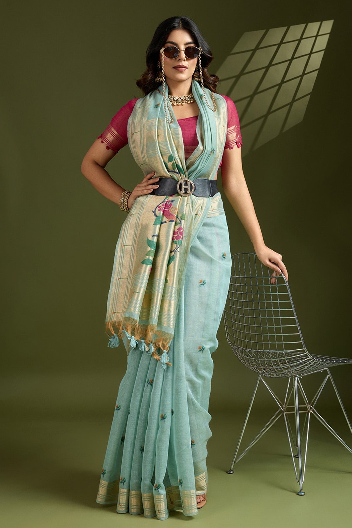 Zari Paithani Saree & Blouse