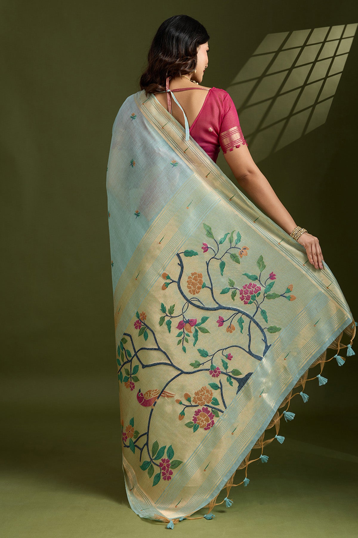 Zari Paithani Saree & Blouse