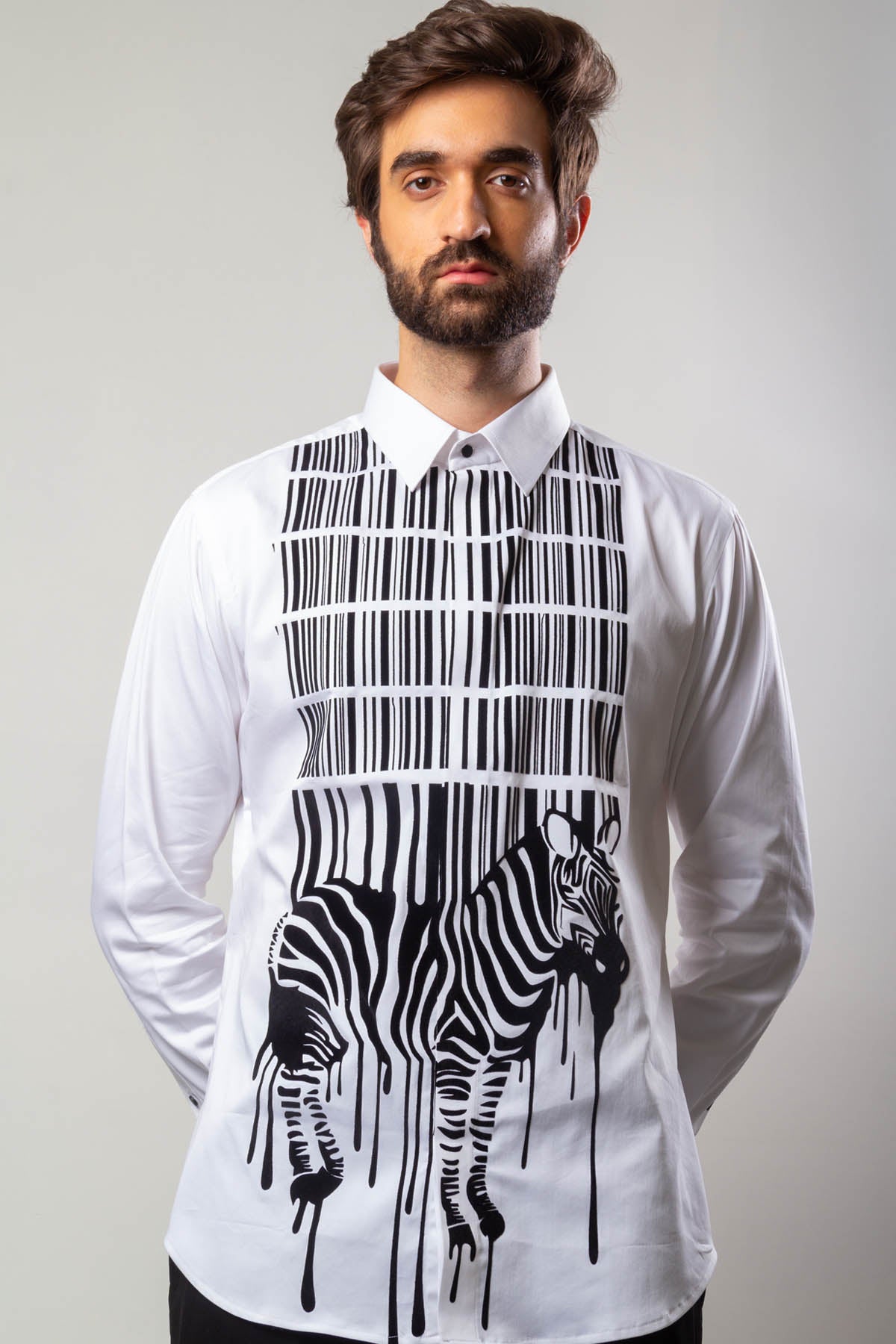Zebra Hand Painted Shirt