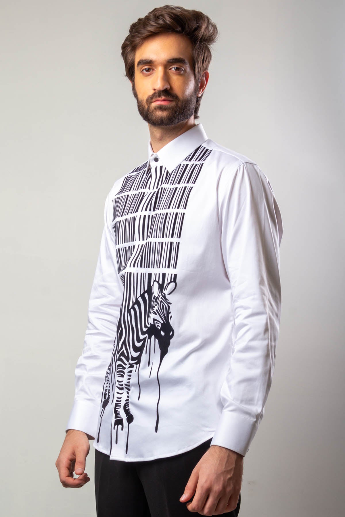 Zebra Hand Painted Shirt
