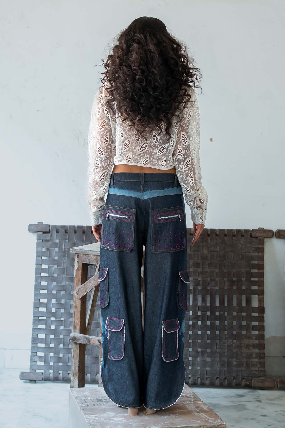 Slacks Zip Lock Buy Notre Ame Zip-Lock Cargo Pants For Women Available online at ...