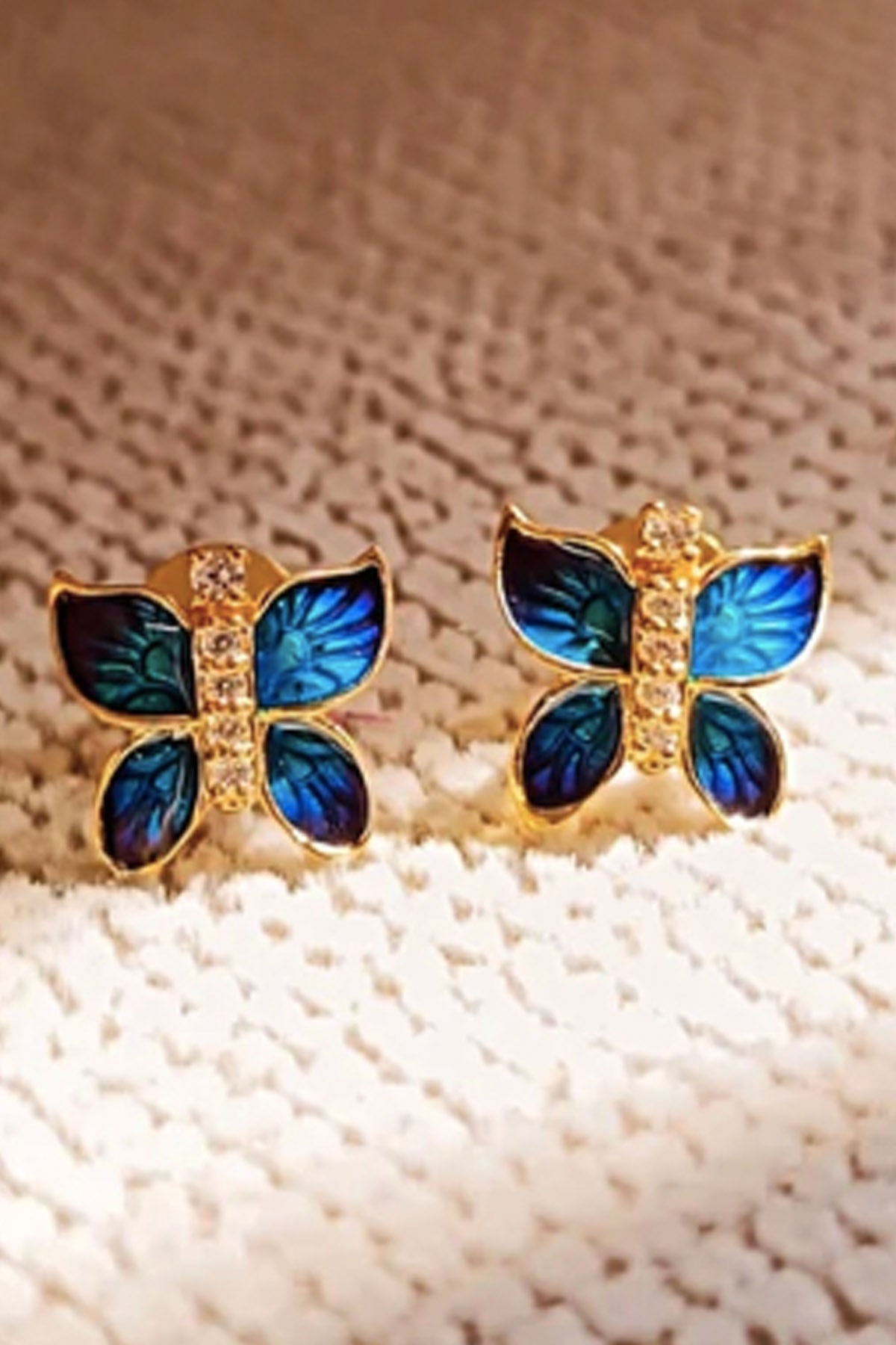 Zirconia Butterfly Earrings