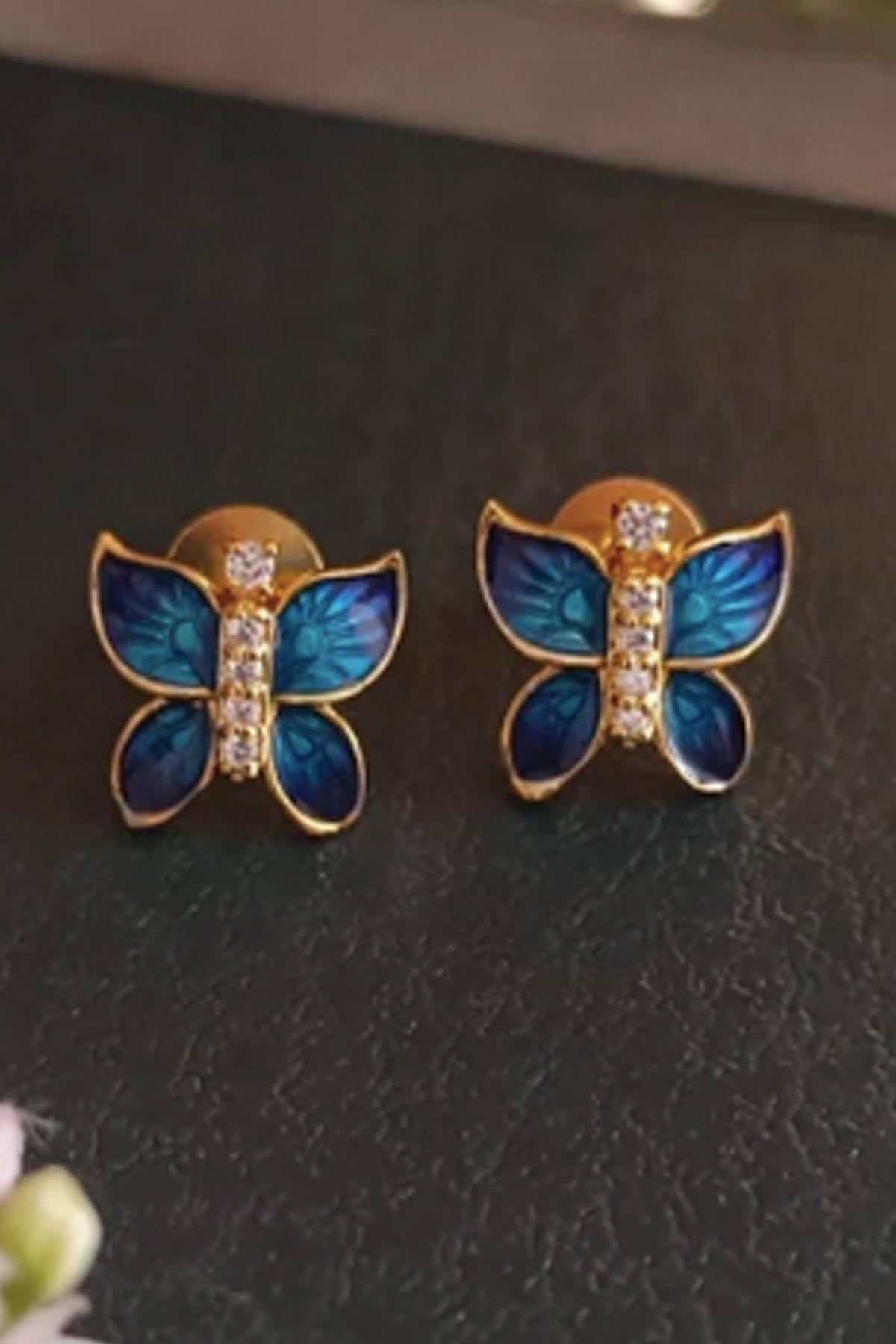 Zirconia Butterfly Earrings