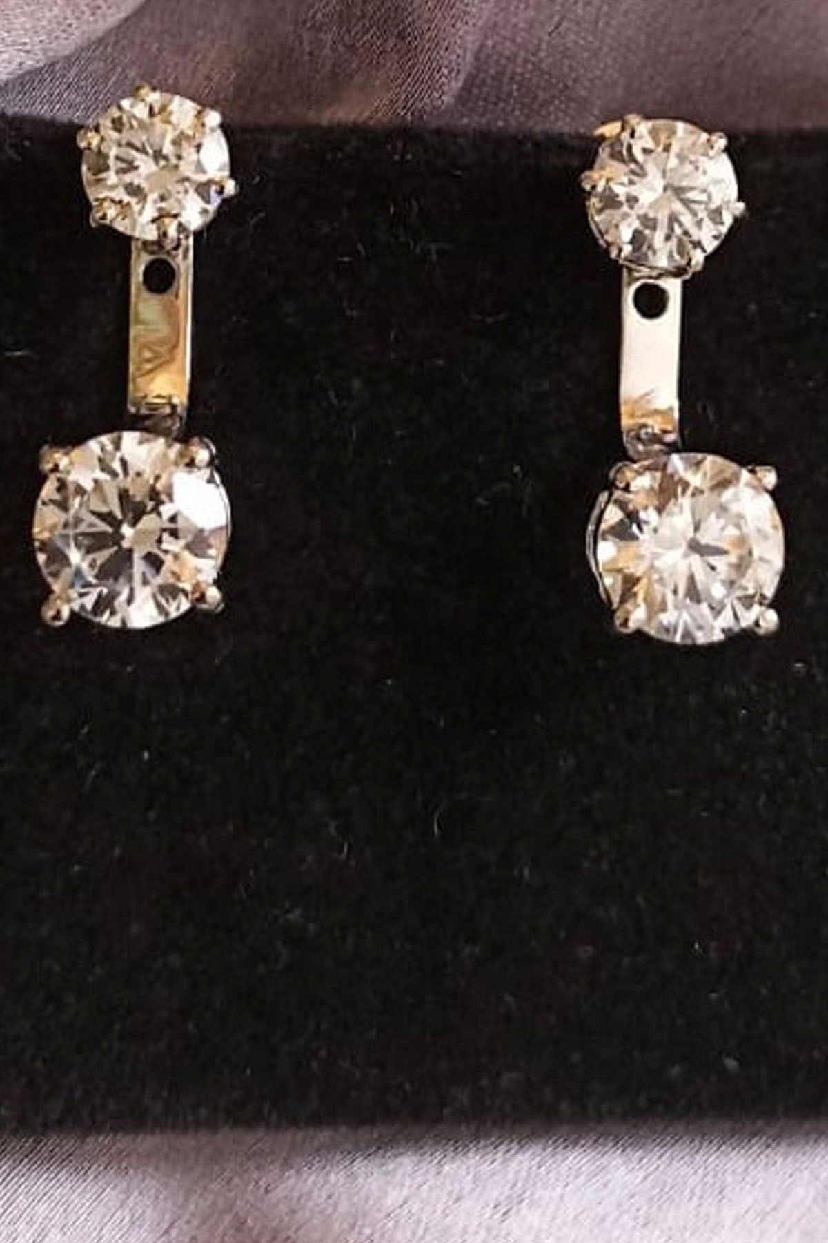 Zirconia Solitaire Earrings