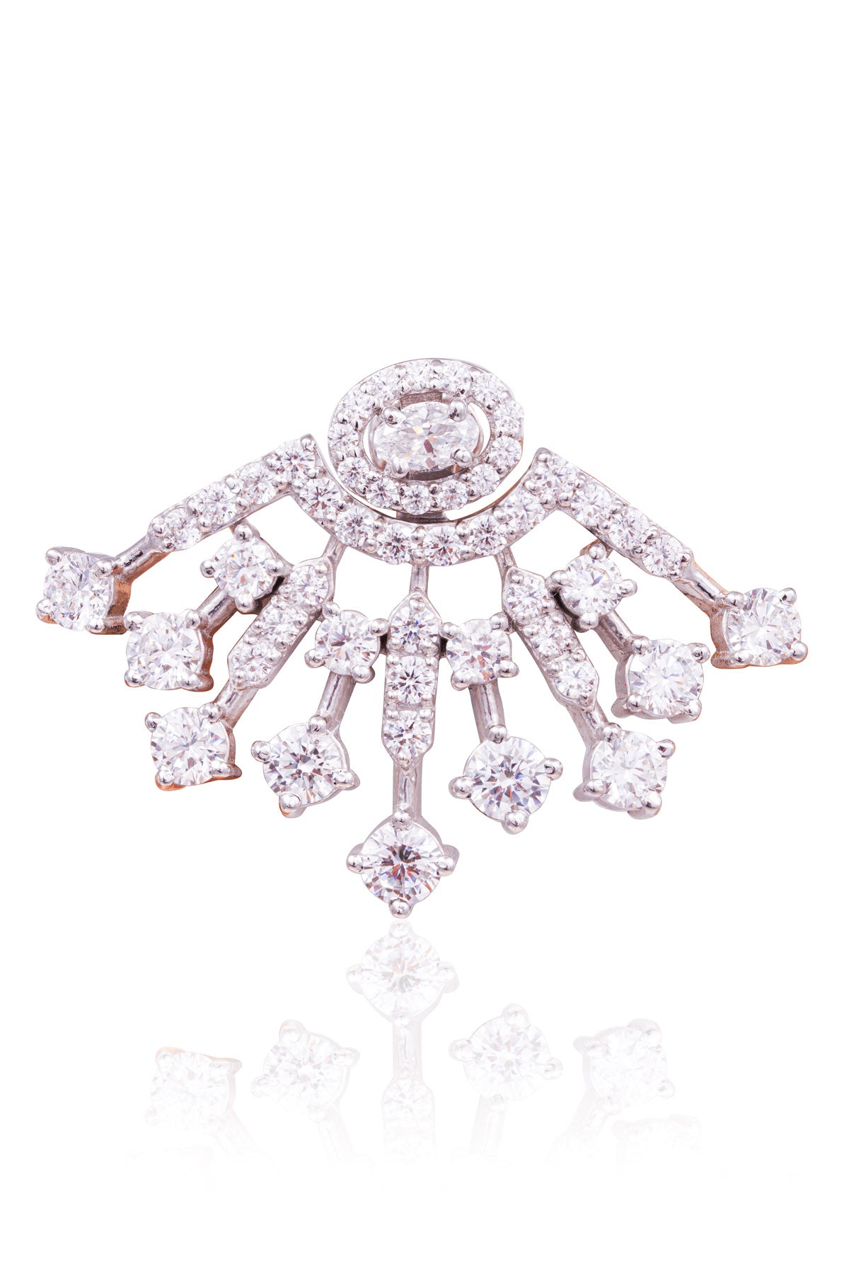 Zirconia Stone Jacket Studs