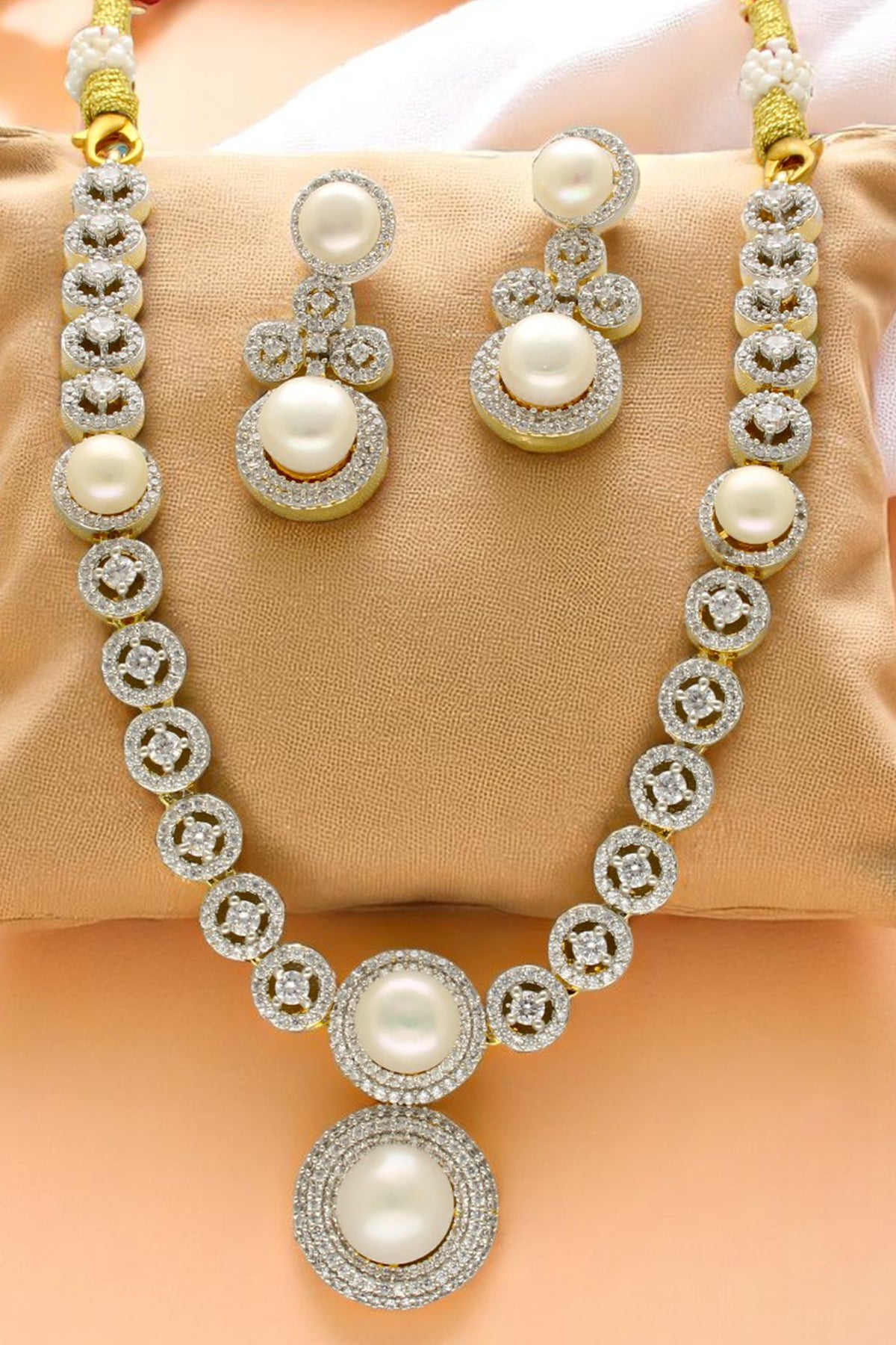 Zirconia Silver Jewellery Set